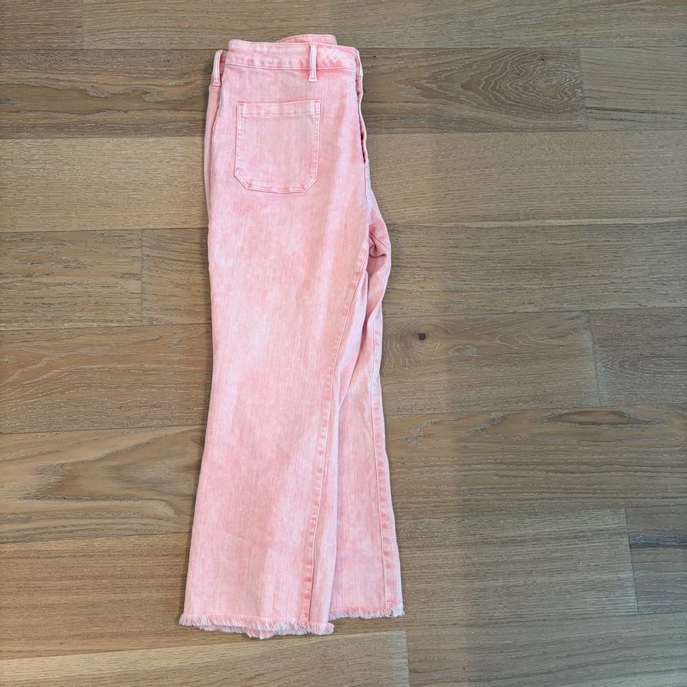 Vervet Bubblegum Blues Light Pink Crop Capris 22W - Picture 8 of 8